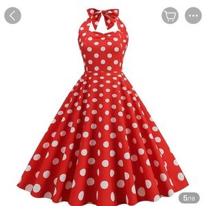 1950s backless style dress. Never worn. Purchased from Light In The Box.